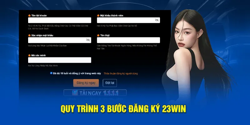 Quy trình đăng ký 23win đơn giản và nhanh chóng